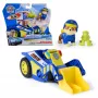 PAW Patrol : Search & Rescue, pojazd Rubble Rescue Bulldozer z 2 figurkami, radiowóz z napędem pull-back, zabawki dla chłopców i dziewczynek w wieku 3+
