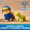 PAW Patrol : Search & Rescue, pojazd Rubble Rescue Bulldozer z 2 figurkami, radiowóz z napędem pull-back, zabawki dla chłopców i dziewczynek w wieku 3+
