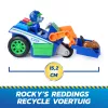 PAW Patrol: Poszukiwania i Ratunek, Pojazd Rocky'ego - Recykler, 2 figurki, Auto z napędem pull-back, Zabawki dla chłopców i dziewczynek od 3 lat