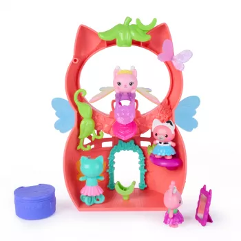 Zestaw do zabawy Gabby's Dollhouse Fairylandia, Kitty Fairy’s Flutter-riffic z 12 elementami i ekskluzywnym pierścieniem Flutter-riffic, zabawki dla dzieci, dziewczynek i chłopców od 3 lat