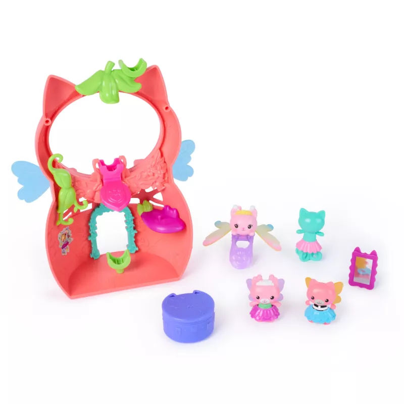 Zestaw do zabawy Gabby's Dollhouse Fairylandia, Kitty Fairy’s Flutter-riffic z 12 elementami i ekskluzywnym pierścieniem Flutter-riffic, zabawki dla dzieci, dziewczynek i chłopców od 3 lat