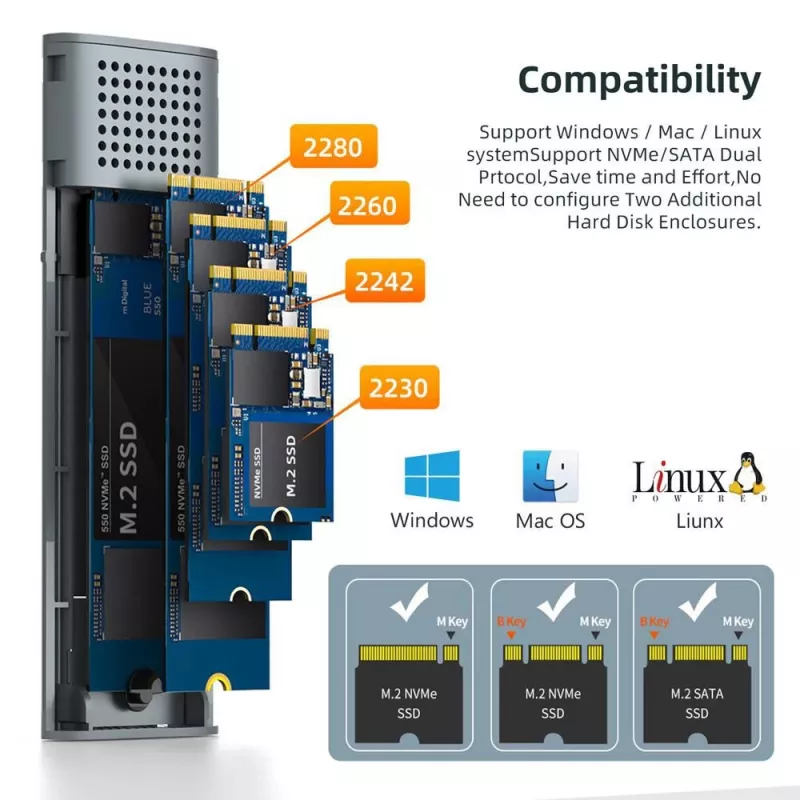 Obudowa na dysk HDD/SSD CoreParts MSUB3304 Czarna