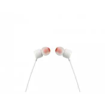 JBL Tune 110 biały, przewodowe, 20 - 20000 Hz, muzyka, zestaw słuchawkowy, biały