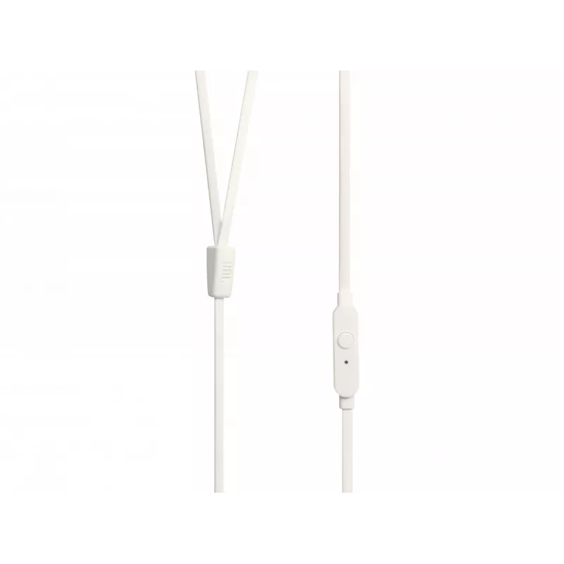 JBL Tune 110 biały, przewodowe, 20 - 20000 Hz, muzyka, zestaw słuchawkowy, biały