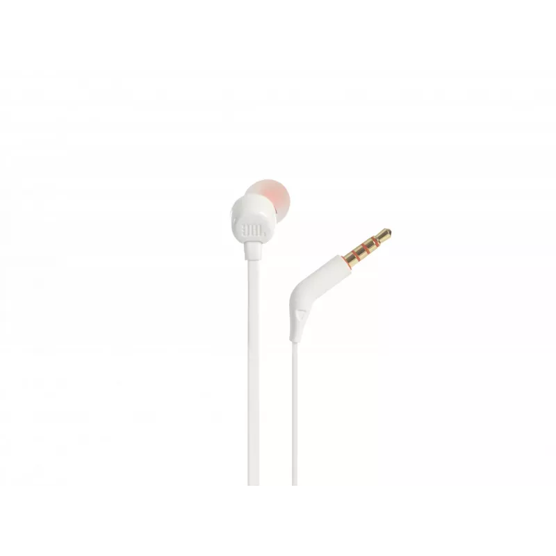 JBL Tune 110 biały, przewodowe, 20 - 20000 Hz, muzyka, zestaw słuchawkowy, biały