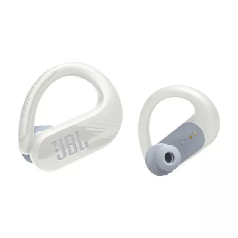 JBL Endurance PEAK 3 Zestaw słuchawkowy True Wireless Stereo (TWS) Ear-hook Rozmowy/Muzyka/Sport/Codzienność USB Typu-C Bluetooth Stacja ładująca Biały