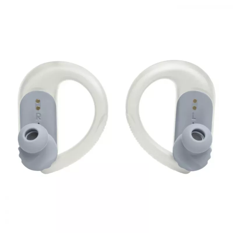 JBL Endurance PEAK 3 Zestaw słuchawkowy True Wireless Stereo (TWS) Ear-hook Rozmowy/Muzyka/Sport/Codzienność USB Typu-C Bluetooth Stacja ładująca Biały