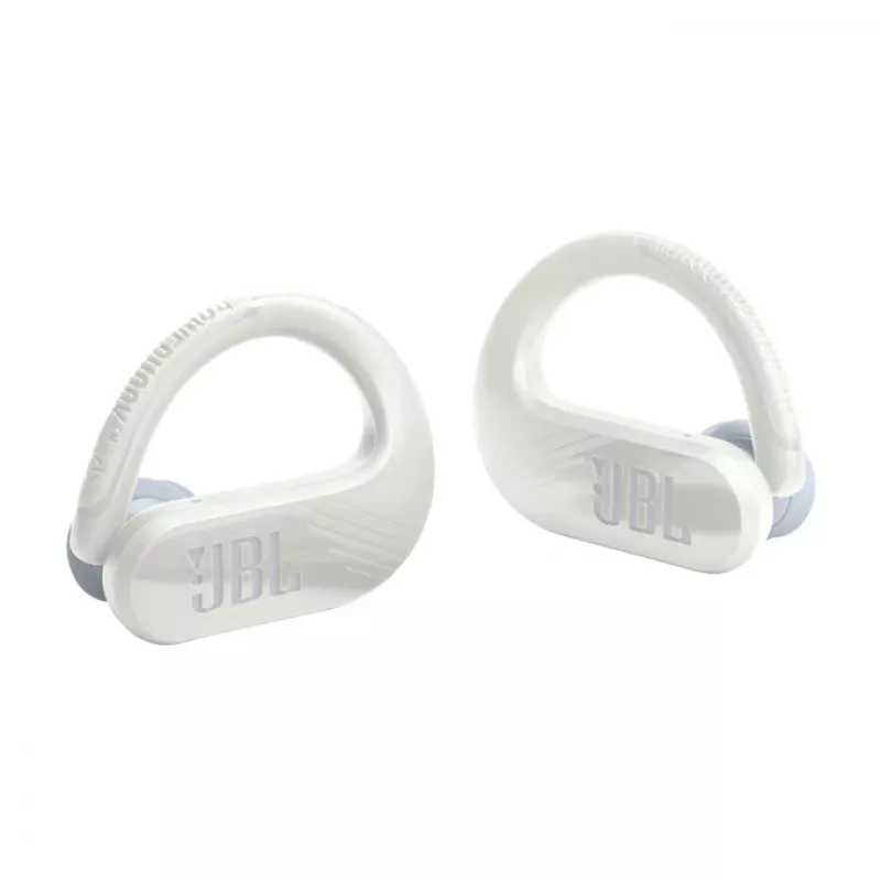 JBL Endurance PEAK 3 Zestaw słuchawkowy True Wireless Stereo (TWS) Ear-hook Rozmowy/Muzyka/Sport/Codzienność USB Typu-C Bluetooth Stacja ładująca Biały