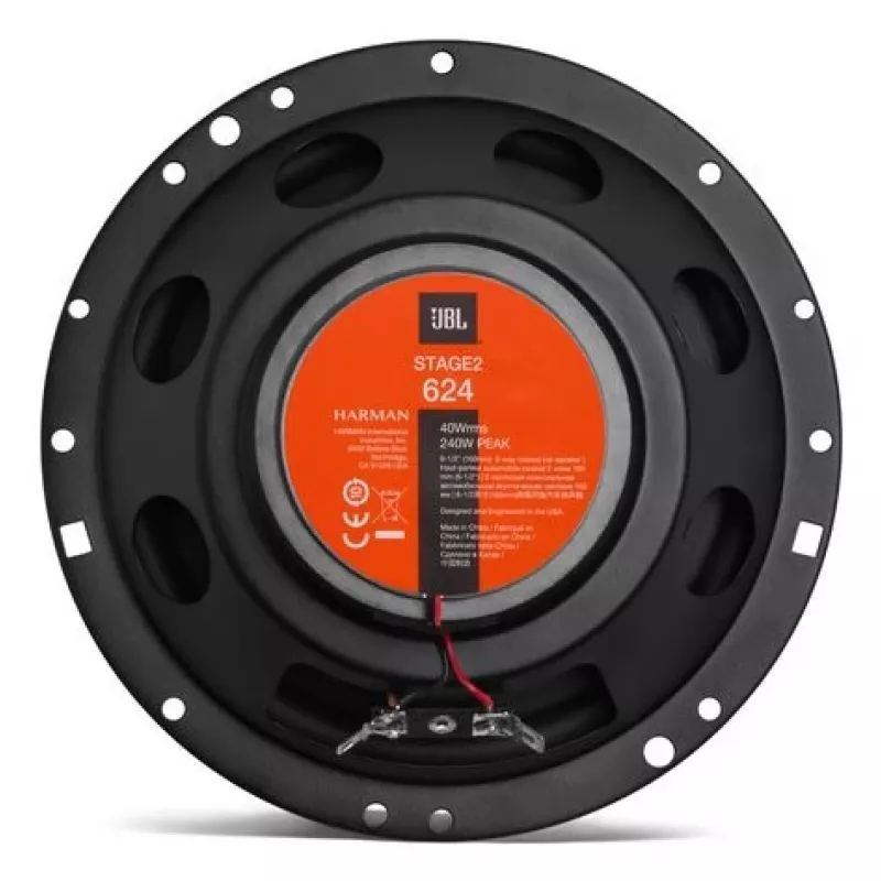 JBL Stage2 624 głośnik samochodowy Okrągły 2-drożny 240 W 2 szt.