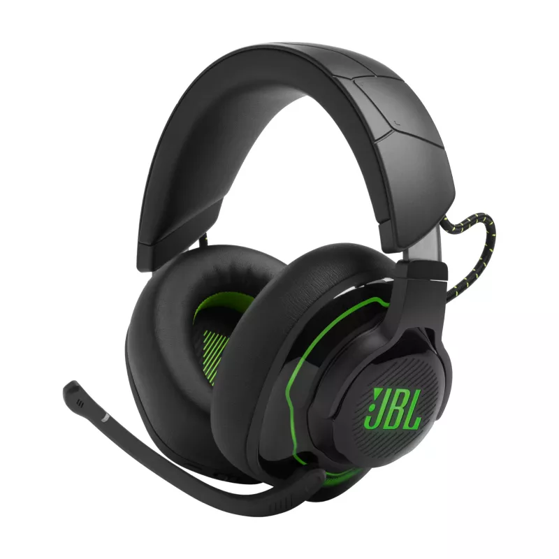 Zestaw słuchawkowy JBL Quantum 910X Przewodowy i bezprzewodowy Nagłowny Gaming USB Type-C Bluetooth Czarny, Zielony