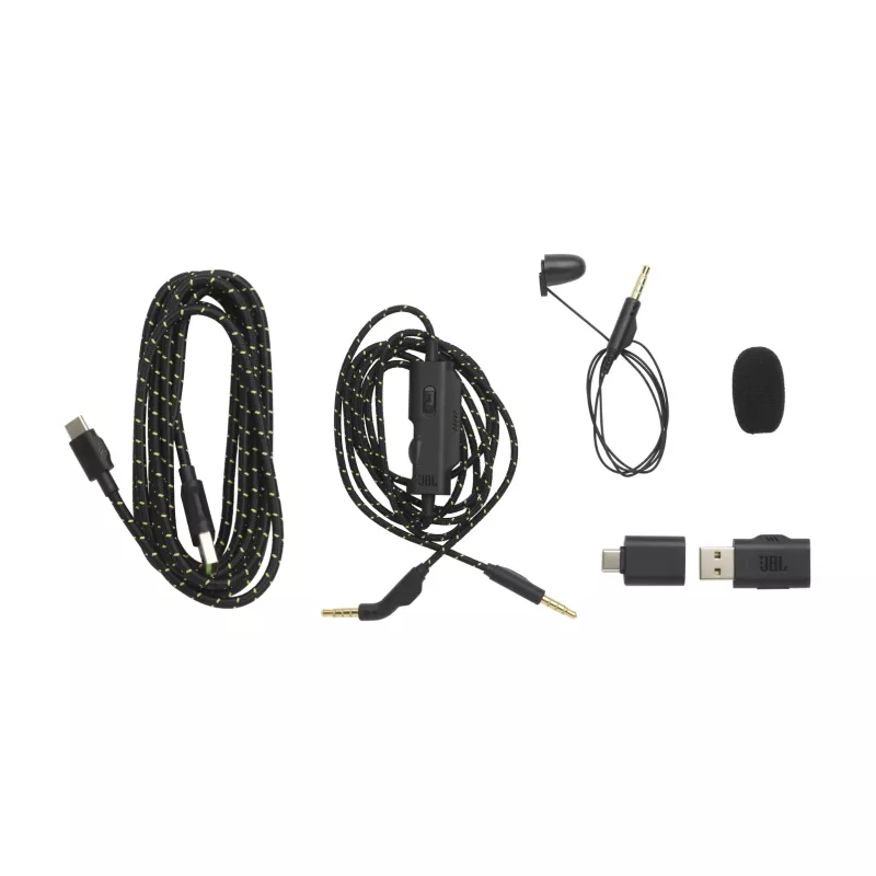 Zestaw słuchawkowy JBL Quantum 910X Przewodowy i bezprzewodowy Nagłowny Gaming USB Type-C Bluetooth Czarny, Zielony