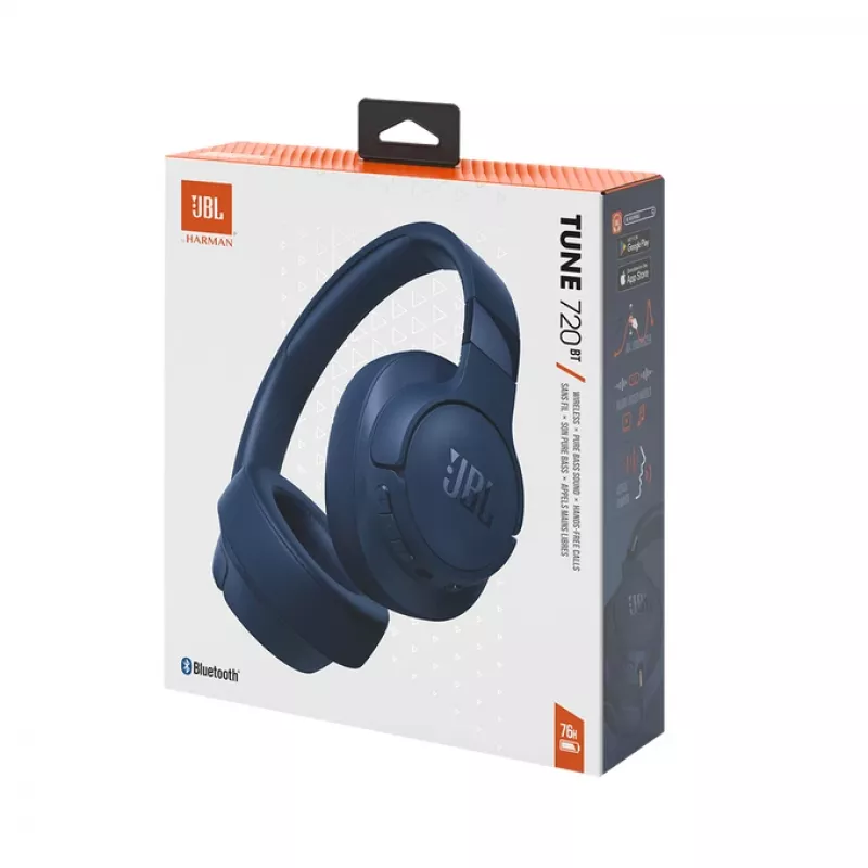 JBL Tune 720BT Zestaw słuchawkowy Bezprzewodowy Nauszny Rozmowy/Muzyka Bluetooth Niebieski