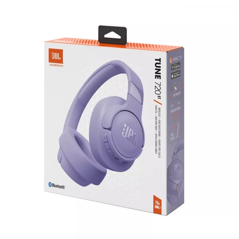 JBL Tune 720BT Zestaw słuchawkowy Bezprzewodowy Nagłowny Połączenia/Muzyka Bluetooth Fioletowy