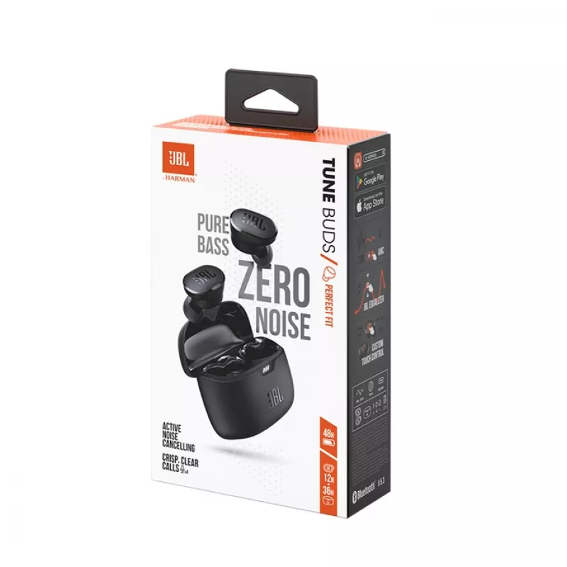JBL Tune Buds Zestaw słuchawkowy True Wireless Stereo (TWS) douszny Słuchawki/muzyka Bluetooth Czarny