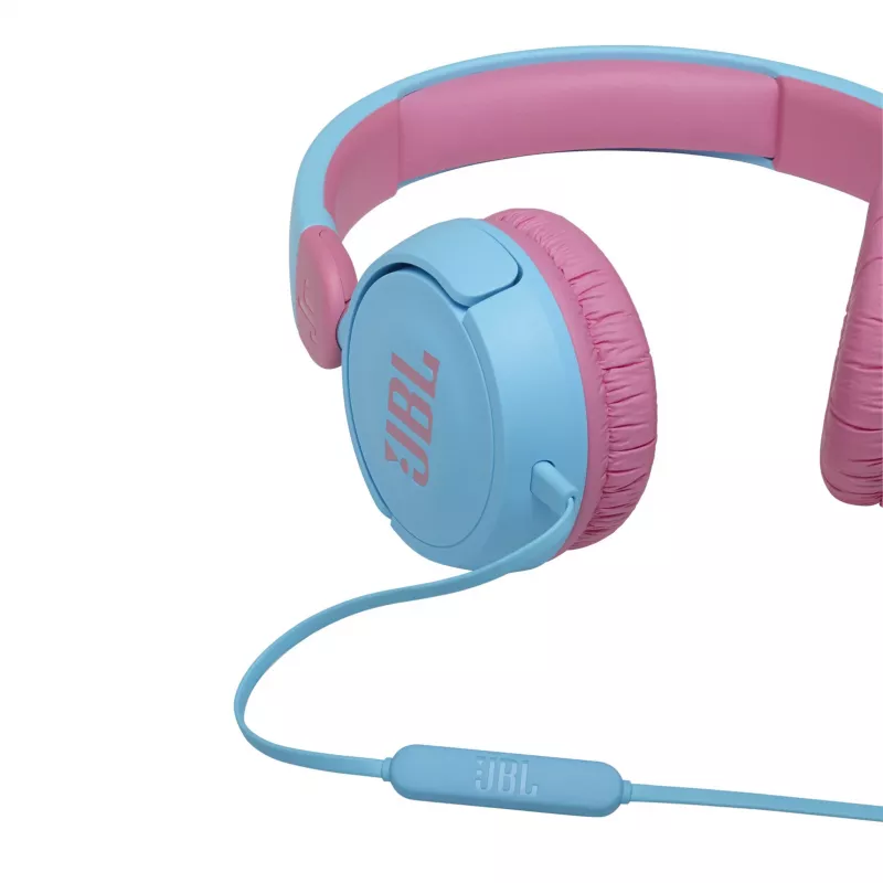 JBL JR310 niebieski, Przewodowy, Muzyka, 20 - 20000 Hz, 112 g, Zestaw słuchawkowy, Niebieski