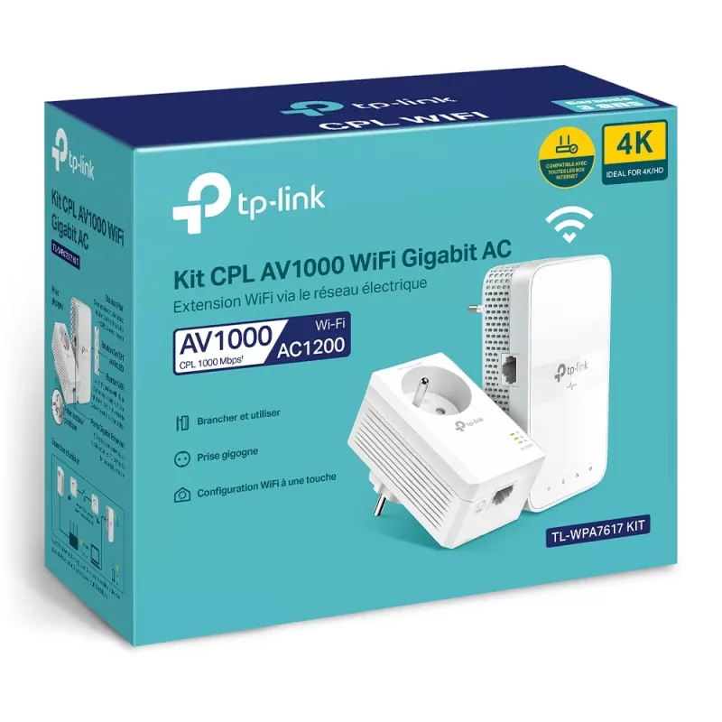 TP-Link TL-WPA7617 KIT 1200 Mbit/s Ethernet LAN Wi-Fi Biały 2 szt.
