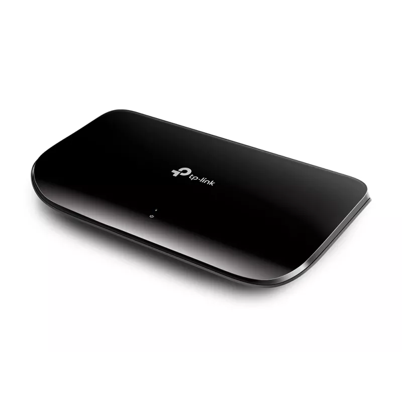 TP-Link 8-portowy gigabitowy przełącznik sieciowy na biurko, niezarządzalny, Gigabit Ethernet (10/100/1000), z możliwością montażu na ścianie