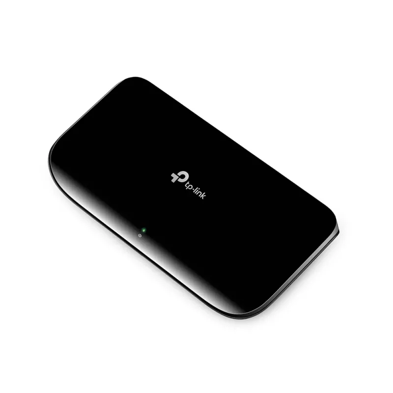 TP-Link 8-portowy gigabitowy przełącznik sieciowy na biurko, niezarządzalny, Gigabit Ethernet (10/100/1000), z możliwością montażu na ścianie