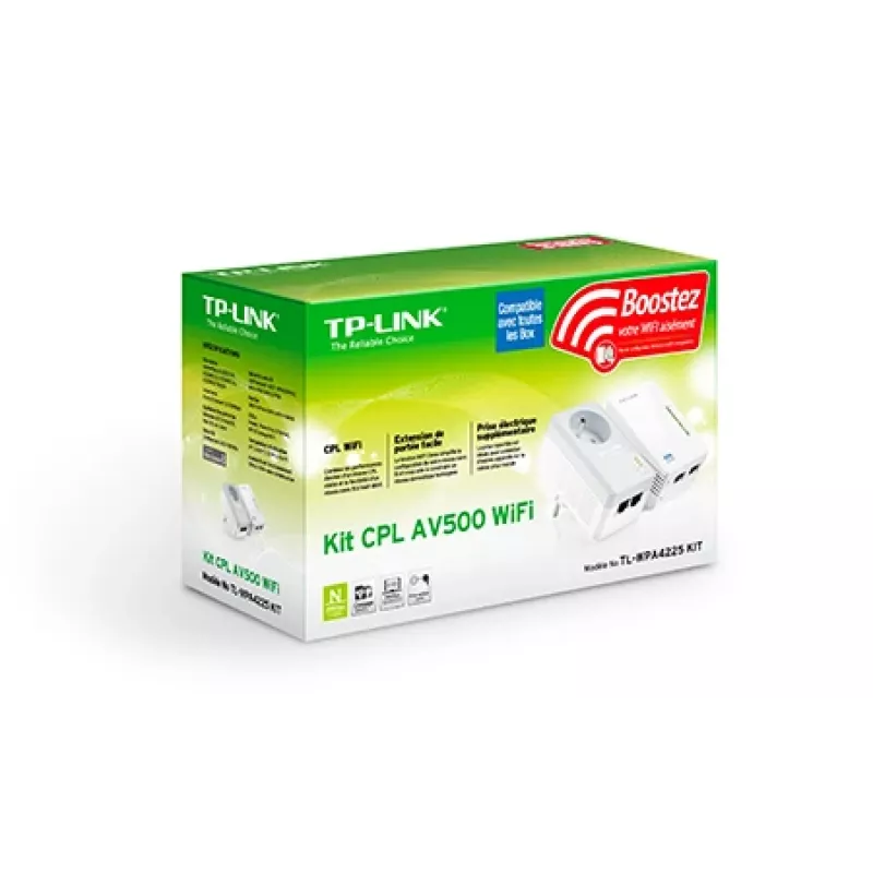 TP-Link TL-WPA4225 KIT adapter PowerLine 500 Mbit/s Ethernet LAN Wi-Fi Biały 2 szt.