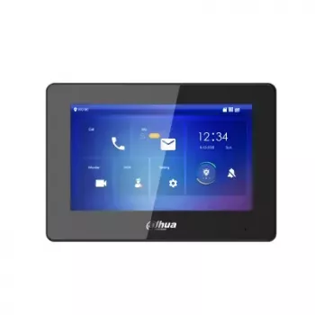 Wyświetlacz Dahua VTH5422HB — Wewnętrzny monitor, 12 V DC, 6 W typowo, Ethernet 10/100 Mb/s, czarny