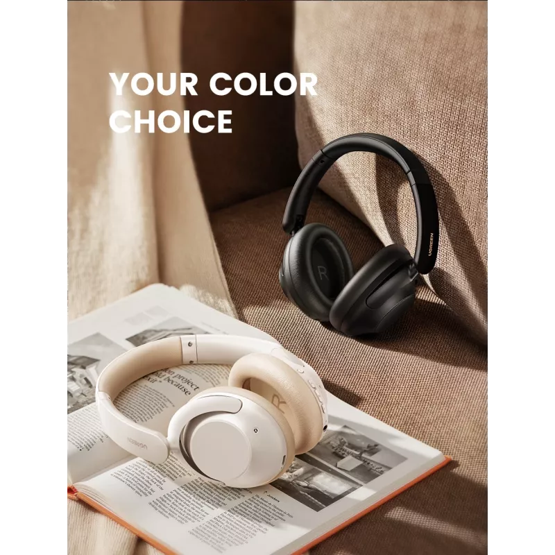 Ugreen HiTune Max5 Headset przewodowy i bezprzewodowy Nauszny Rozmowy/Muzyka Bluetooth Czarny