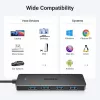 Ugreen USB 3.0 HUB 4-PORT USB-A NA 4XUSB Stacja dokująca USB 3.2 Gen 1 (3.1 Gen 1) Type-A