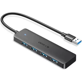 Ugreen USB 3.0 HUB 4-PORT USB-A NA 4XUSB Stacja dokująca USB 3.2 Gen 1 (3.1 Gen 1) Type-A