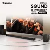Soundbar Hisense AX5140Q 5.1.4 Dolby Atmos, 600 W RMS, subwoofer bezprzewodowy 280 W, czarny