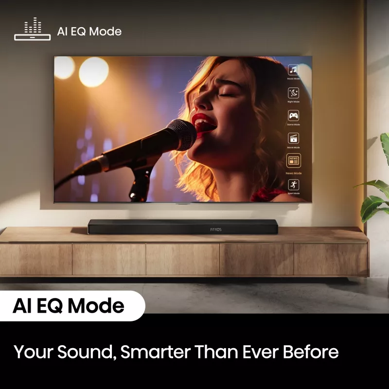 Soundbar Hisense AX5140Q 5.1.4 Dolby Atmos, 600 W RMS, subwoofer bezprzewodowy 280 W, czarny