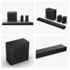 Soundbar Hisense AX5140Q 5.1.4 Dolby Atmos, 600 W RMS, subwoofer bezprzewodowy 280 W, czarny