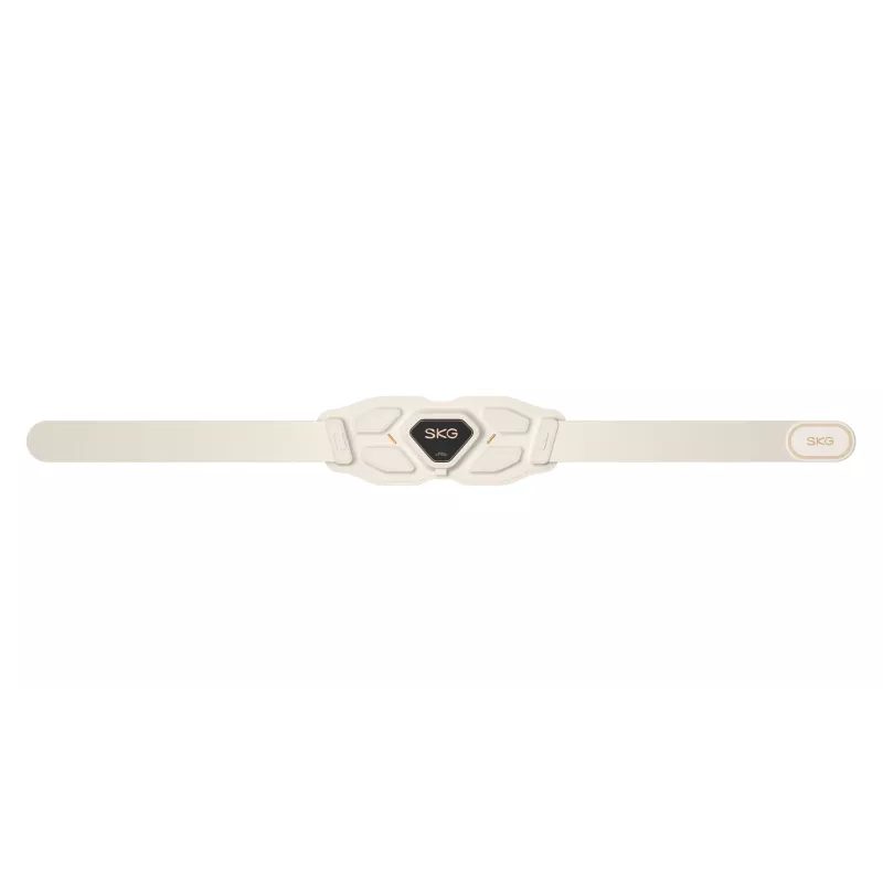 Masażer talii SKG W9-Pro — zasilany bateriami 10 W, masaż wibracyjny i combo, wbudowana bateria, biały