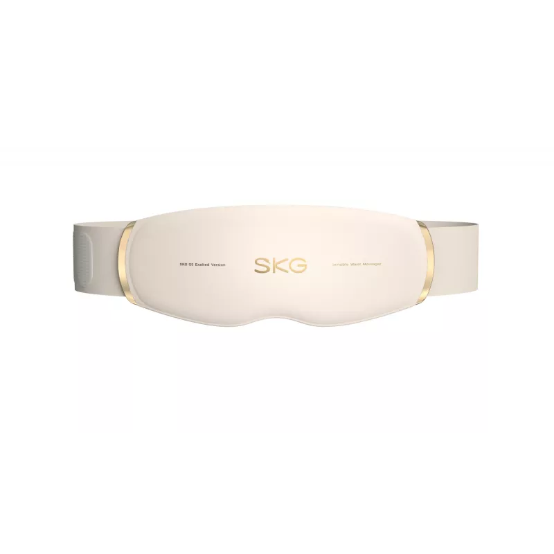 Masażer do pasa SKG GS500 — EMS i wibracje, wbudowana bateria, 10 W, biały