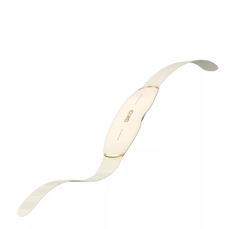 Masażer do pasa SKG GS500 — EMS i wibracje, wbudowana bateria, 10 W, biały