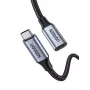 Ugreen USB-C 3.1 Przedłużacz Kabel USB USB 3.2 Gen 2 (3.1 Gen 2) 1 m USB C Czarny, Szary