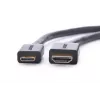 Kabel HDMI Ugreen 20137 Mini-HDMI męski na HDMI żeński czarny złoty