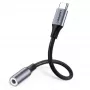Kabel do telefonu komórkowego Ugreen 30632 USB C na 3,5 mm, czarny