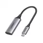 Ugreen 70444 adapter kabla wideo HDMI Typ A (Standard) USB Typu-C Aluminium, Czarny