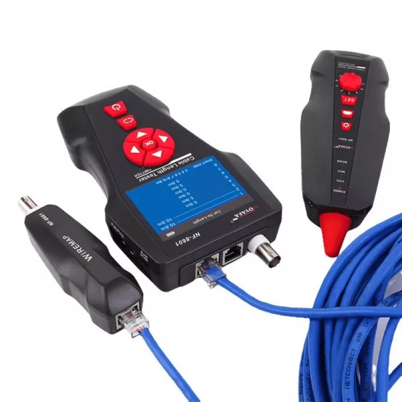 Tester kabli LYNX CS TLCD88 — tester LCD dla Cat3/Cat5E/Cat6 i detekcji PoE