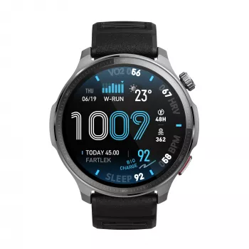 Amazfit Balance 2 XT 3,81 cm (1,5 cala) AMOLED Cyfrowy 480 x 480 pikseli Ekran dotykowy Czarny Wi-Fi GPS (satelita)