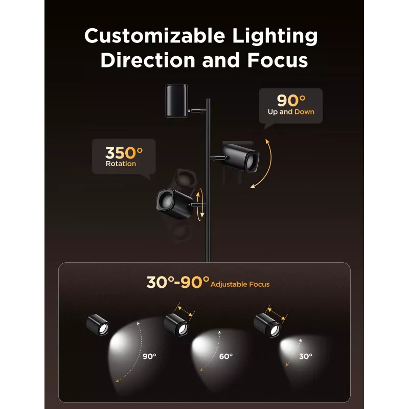 Govee Tree Floor Lamp Inteligentna lampa podłogowa Wi-Fi/Bluetooth 72 W
