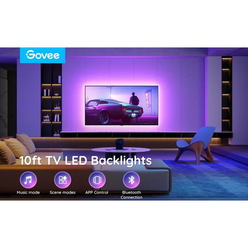 Taśma LED podświetlenia tła Govee H6178 RGB do telewizorów 46–60 cali, model H61780A1