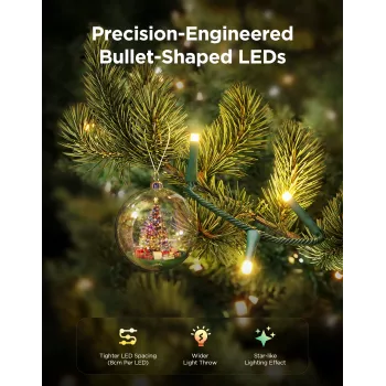 LED Christmas Light string Govee 20 m, wewnętrzne/zewnętrzne oświetlenie dekoracyjne