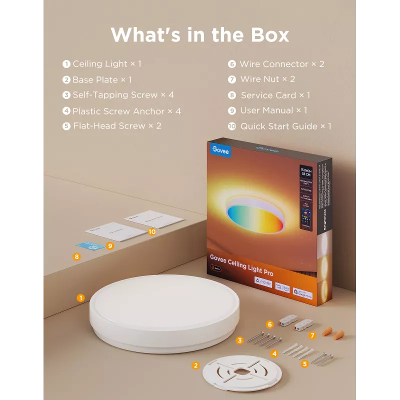 Govee H60A6 Inteligentne oświetlenie podłogowe Wi-Fi/Bluetooth 72 W