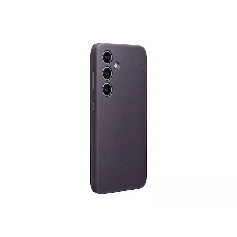 Etui Samsung Vegan Leather Case fioletowe do Galaxy S24, skóra PU, na ekran 6,2 cala