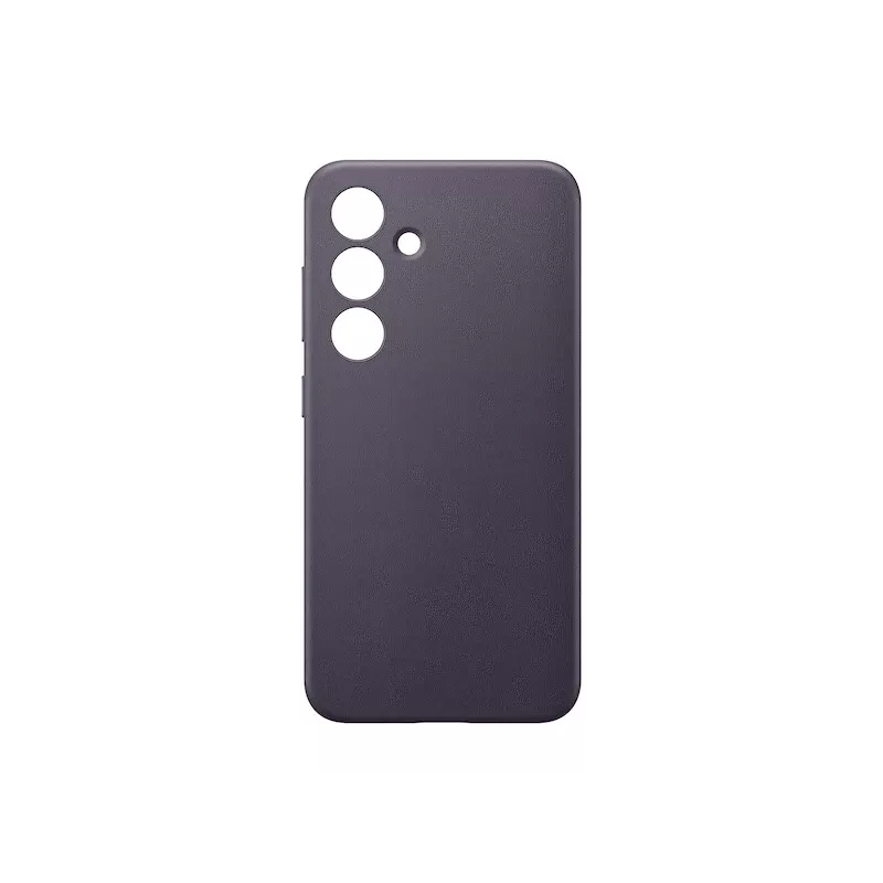 Etui Samsung Vegan Leather Case fioletowe do Galaxy S24, skóra PU, na ekran 6,2 cala