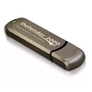 Kanguru Defender 2000 z certyfikatem FIPS 140-2, 16 GB, pamięć USB flash, USB Type-A 2.0, brązowy