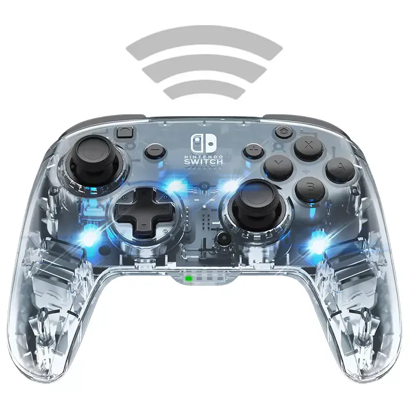 PDP Afterglow Czarny, przezroczysty gamepad analogowo-cyfrowy Nintendo Switch, Nintendo Switch Lite, Nintendo Switch OLED