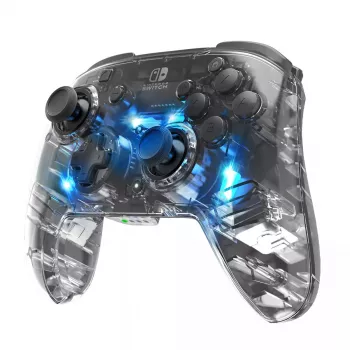 PDP Afterglow Czarny, przezroczysty gamepad analogowo-cyfrowy Nintendo Switch, Nintendo Switch Lite, Nintendo Switch OLED