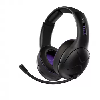 Zestaw słuchawkowy VICTRIX Gambit Wireless — przewodowy i bezprzewodowy, 20–20000 Hz, kabel 2 m, 301 g, czarno-fioletowy