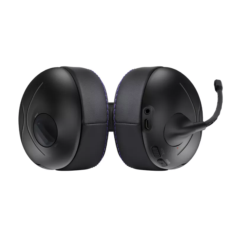 Zestaw słuchawkowy VICTRIX Gambit Wireless — przewodowy i bezprzewodowy, 20–20000 Hz, kabel 2 m, 301 g, czarno-fioletowy